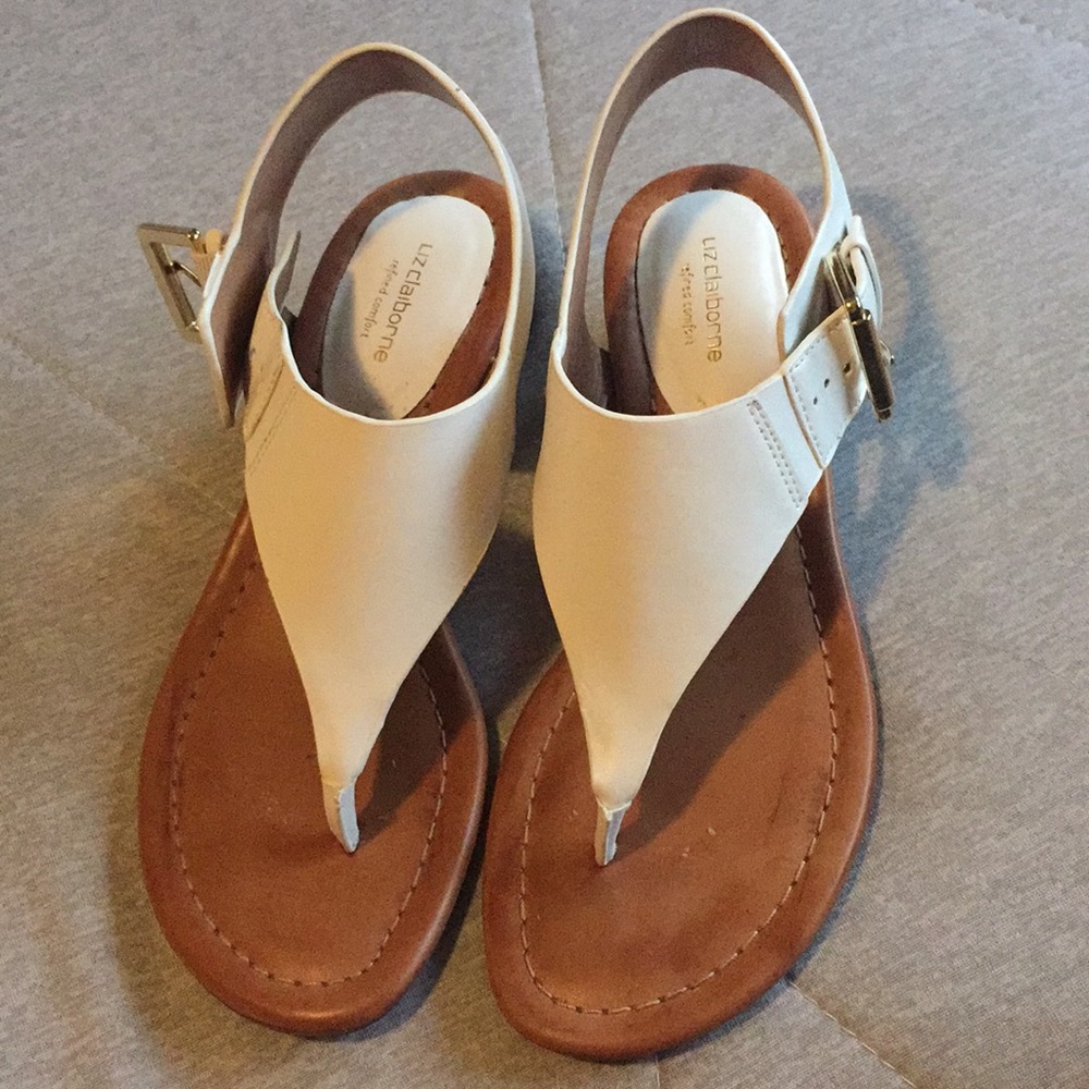 White sandals